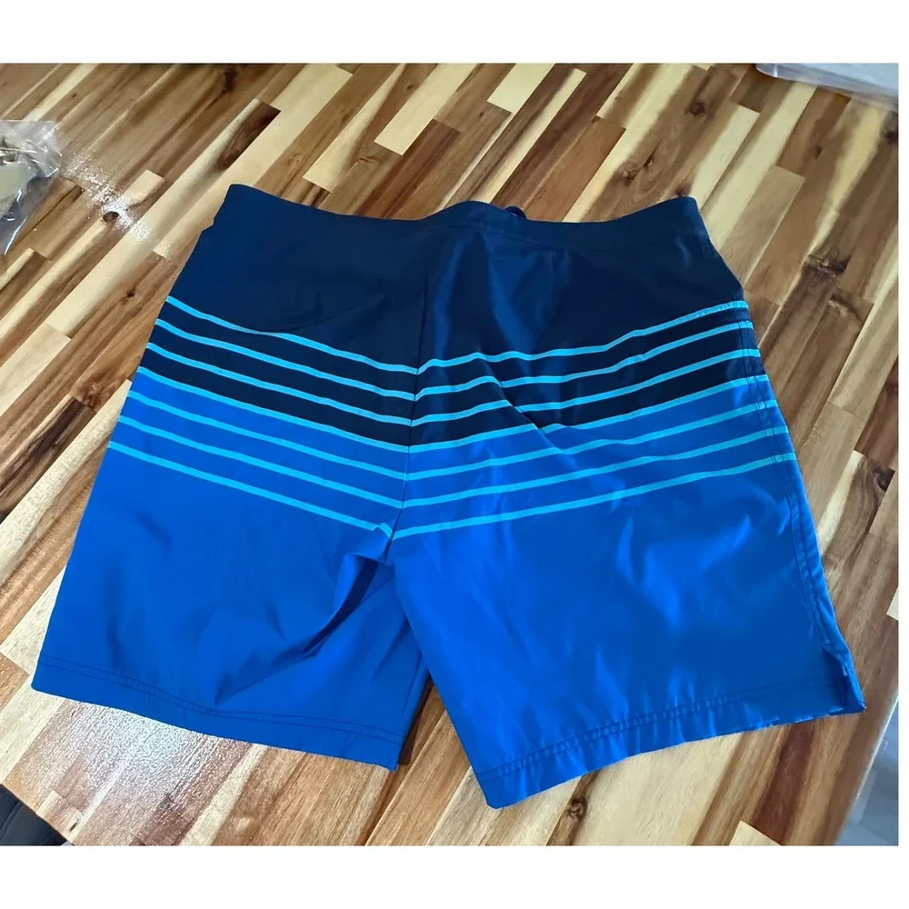 Vineyard Vines Board Shorts Men 38 Blue Excellent Striped Performance Stretch